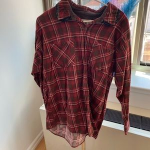 LF vintage flannel w sequined collar